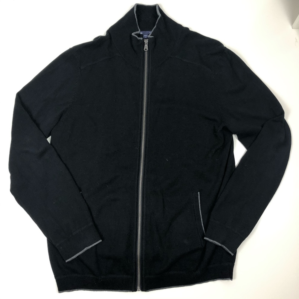 Gap Full Zip Knit Sweater Black